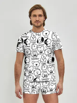 Мужские трусы с футболкой / BTS | BT21