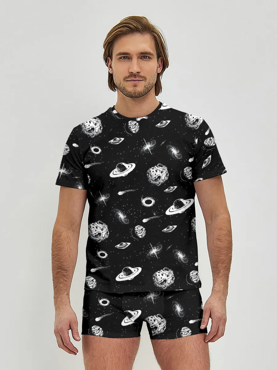 Мужские трусы с футболкой / Вселенная