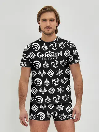 Мужские трусы с футболкой / Genshin Impact