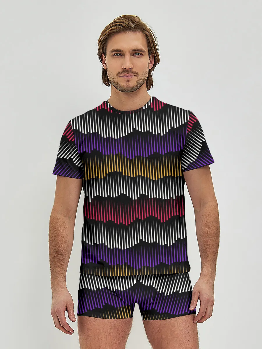 Мужские трусы с футболкой / Волны