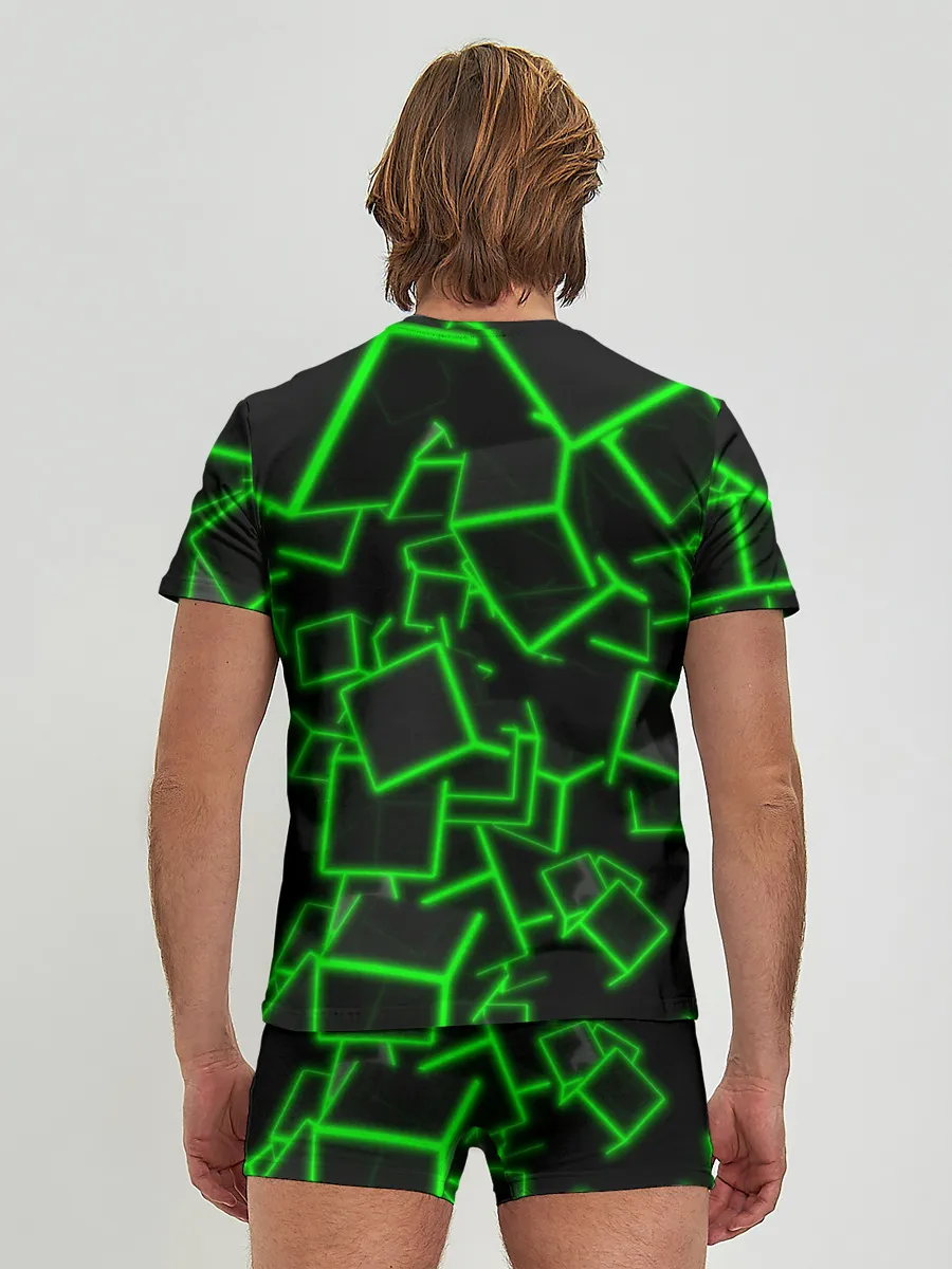 Мужские трусы с футболкой / Cyber cube