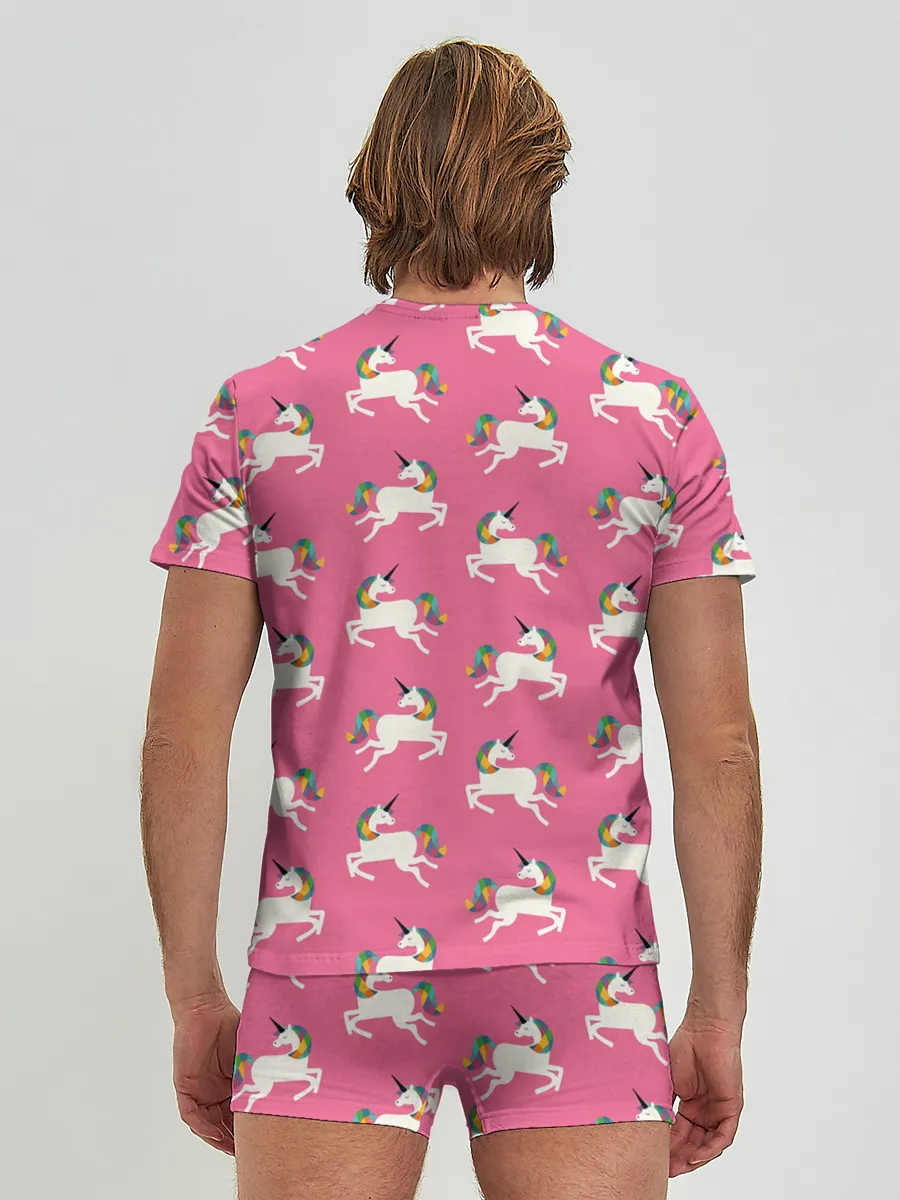 Мужские трусы с футболкой / Единорожки