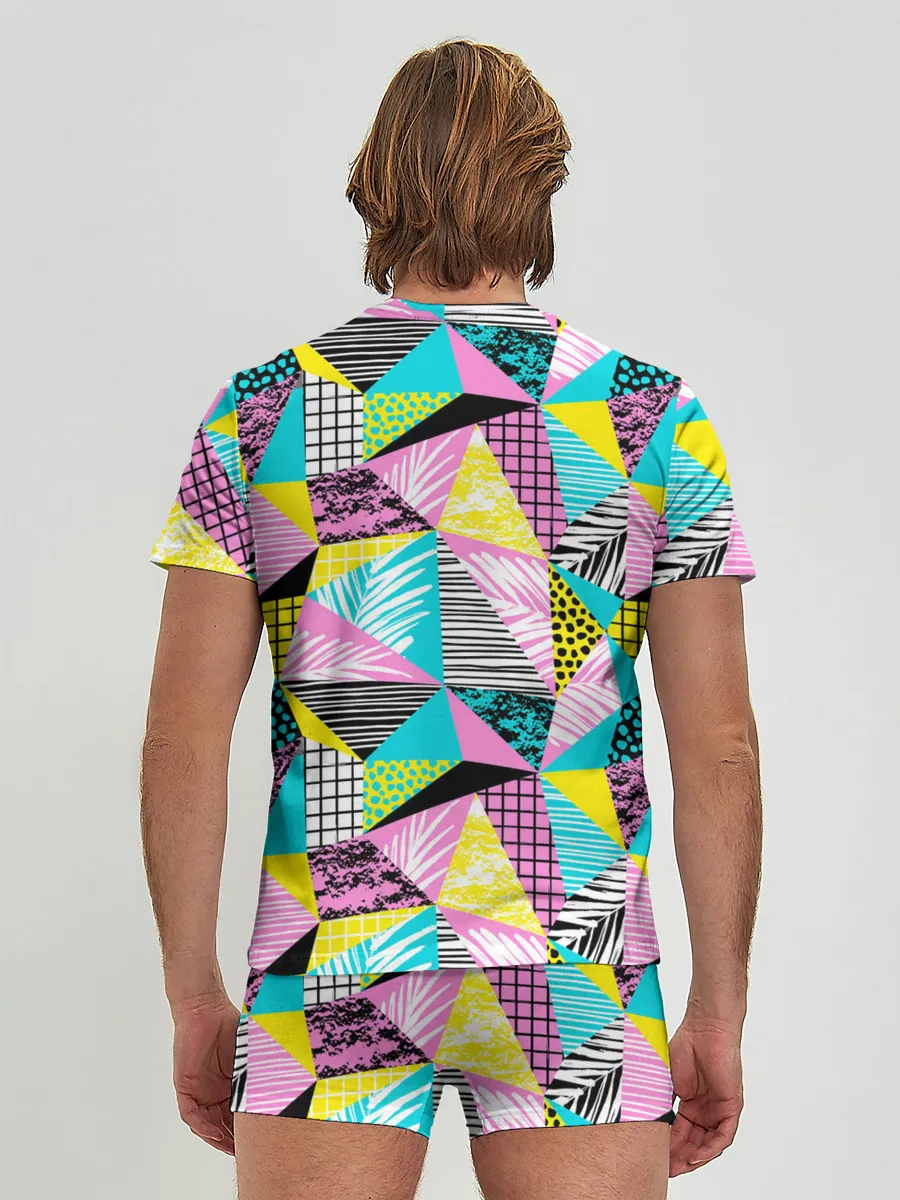 Мужские трусы с футболкой / Ретро арт