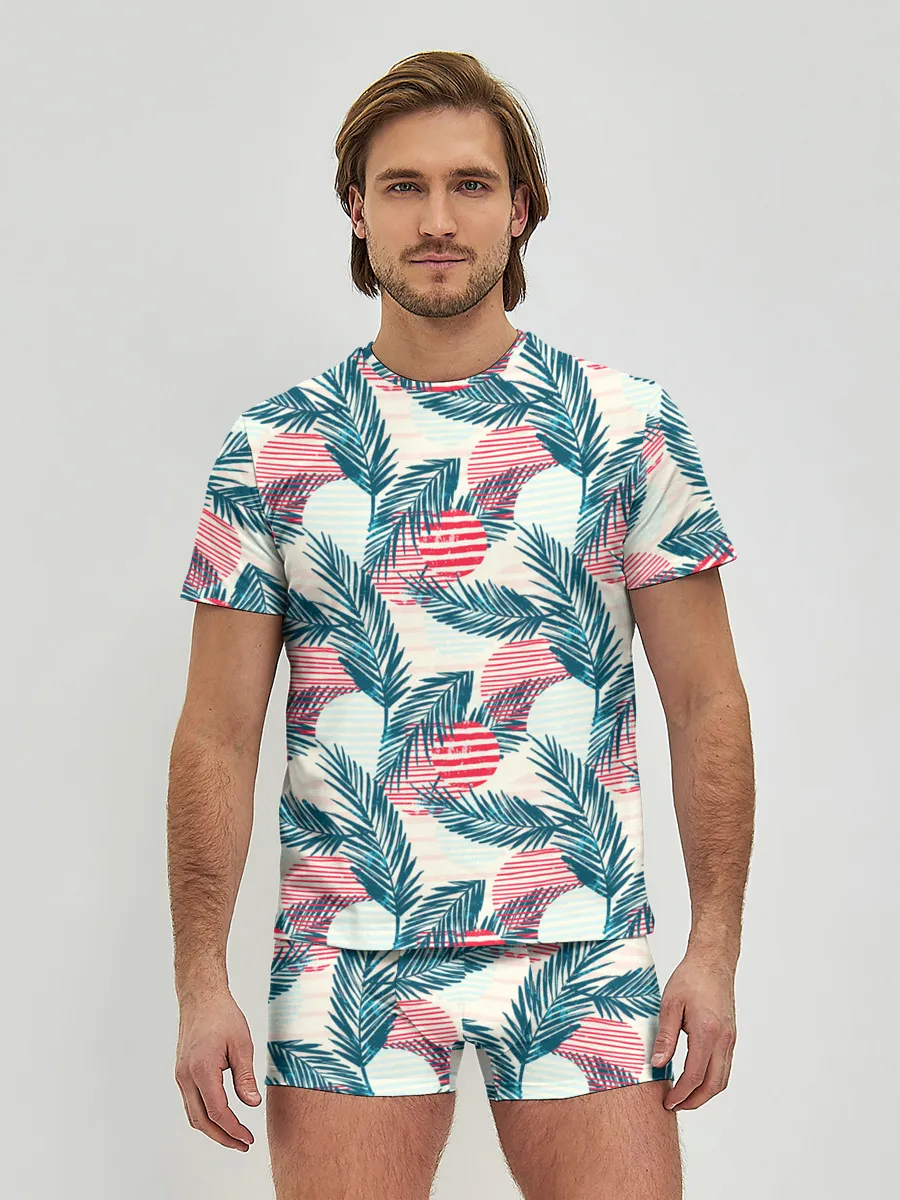 Мужские трусы с футболкой / Ретро арт