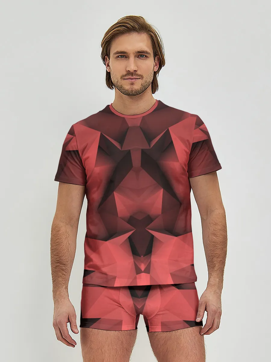 Мужские трусы с футболкой / Геометрическая Абстракция
