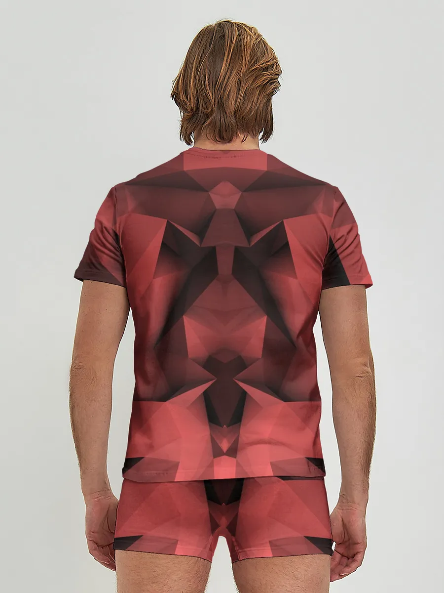 Мужские трусы с футболкой / Геометрическая Абстракция