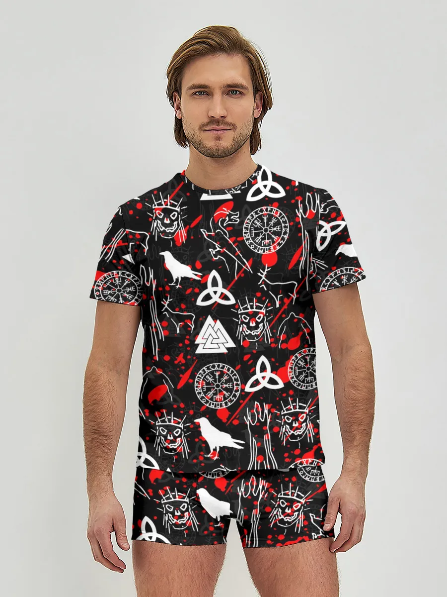 Мужские трусы с футболкой / VALHEIM РУНЫ