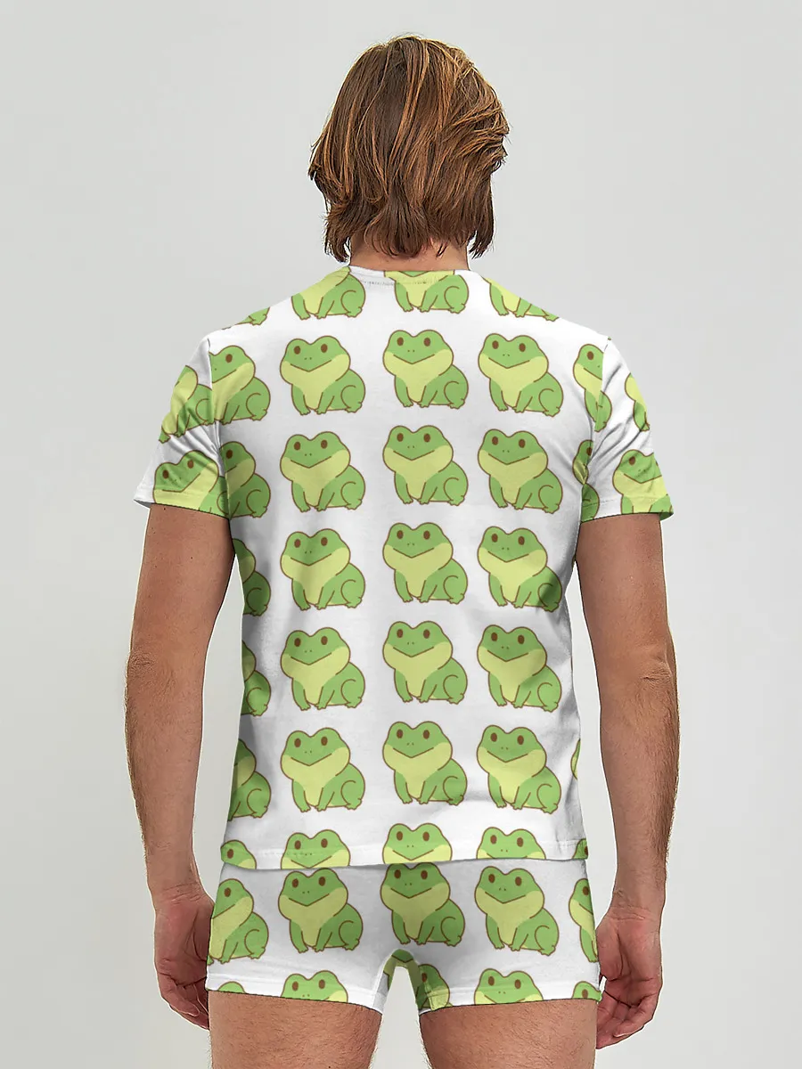 Мужские трусы с футболкой / лягушки