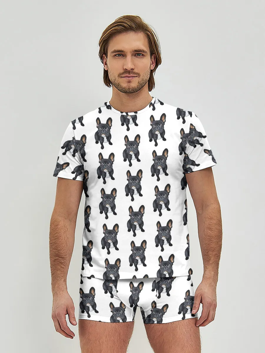 Мужские трусы с футболкой / Бульдожки