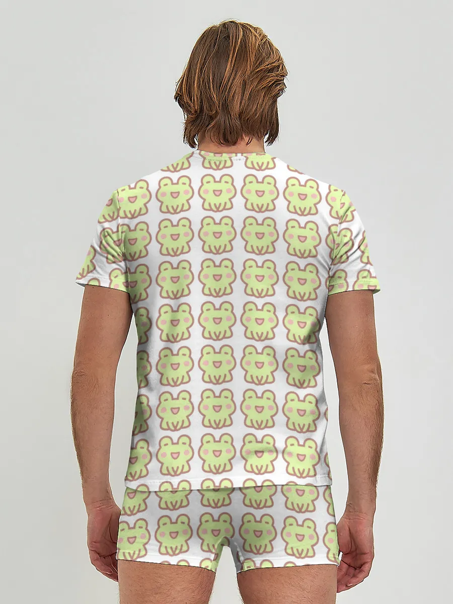 Мужские трусы с футболкой / милые лягушки