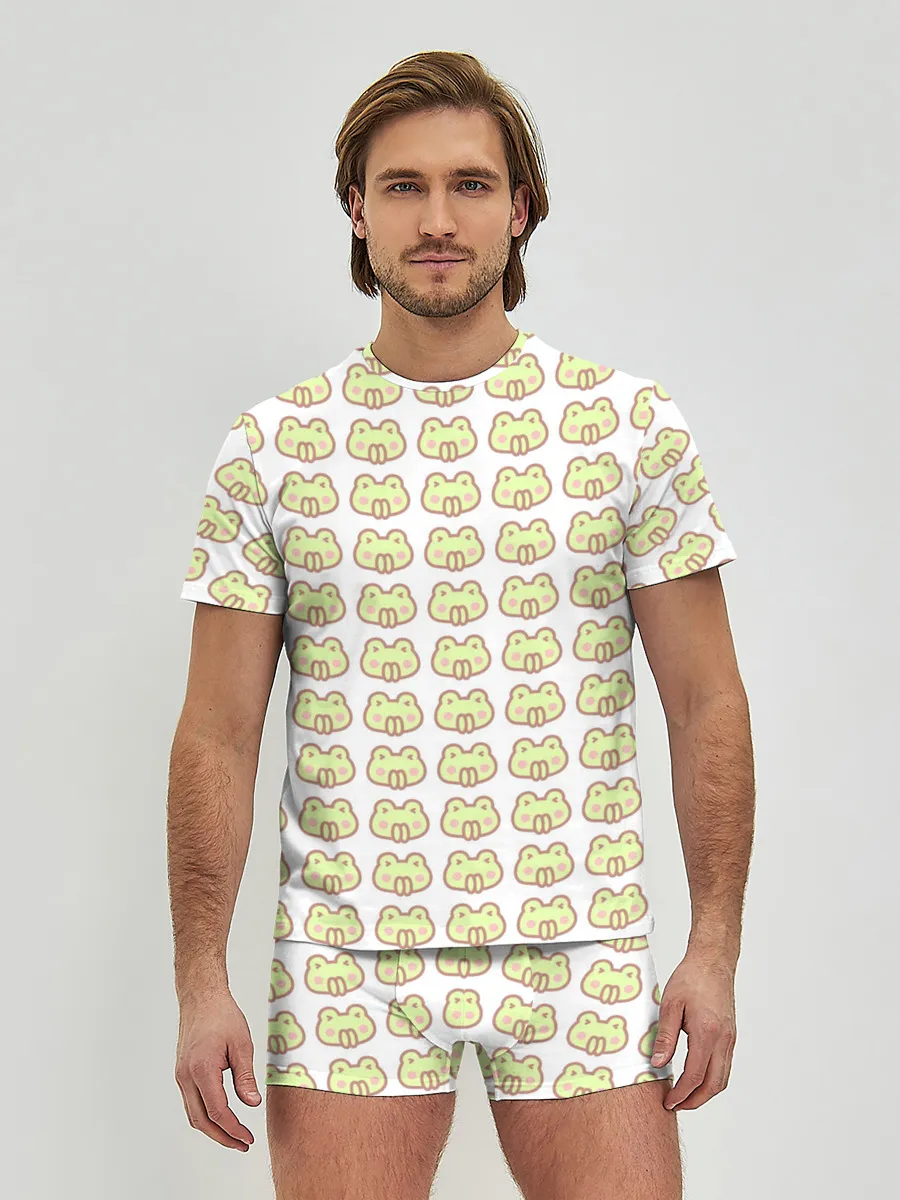 Мужские трусы с футболкой / лягушечки