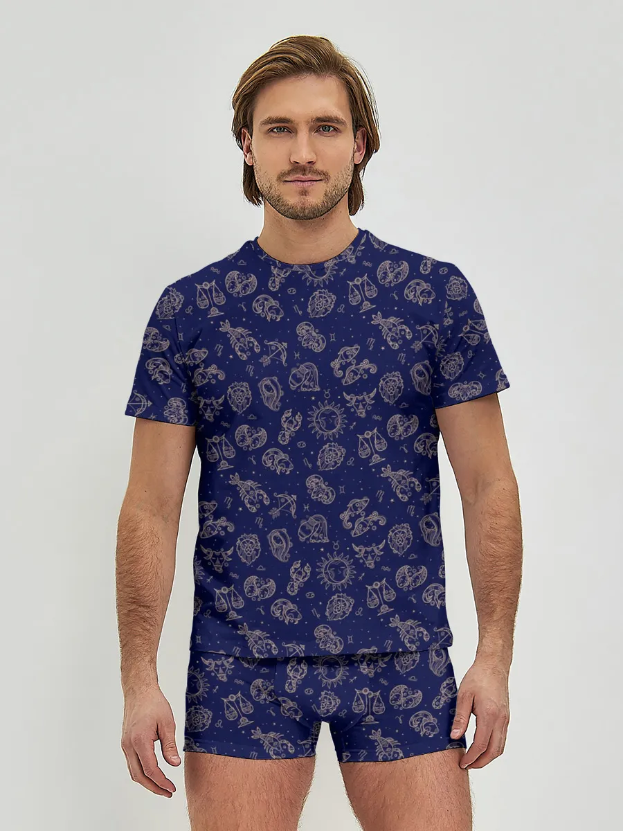 Мужские трусы с футболкой / Знаки Зодиака