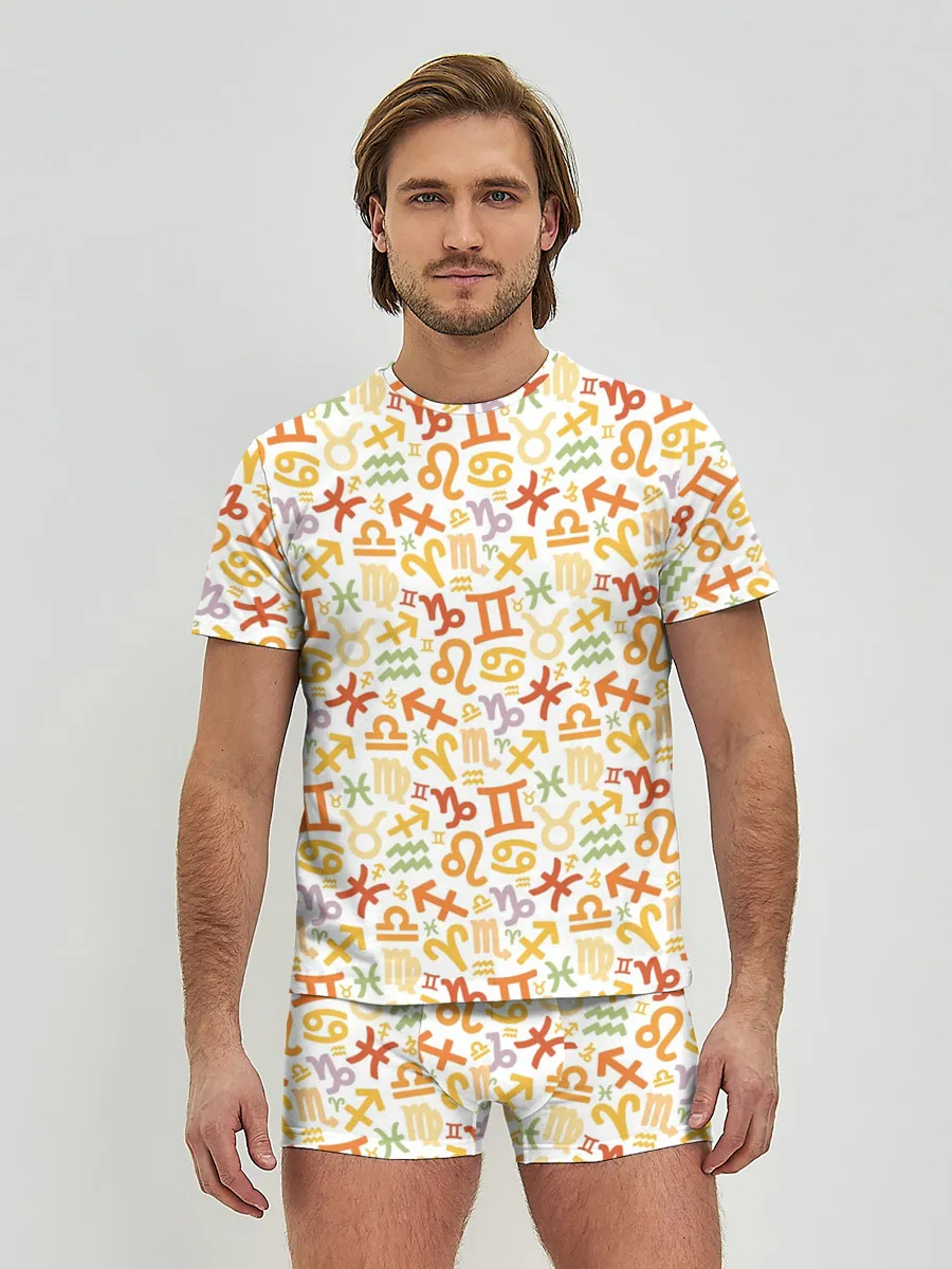 Мужские трусы с футболкой / Знаки Зодиака