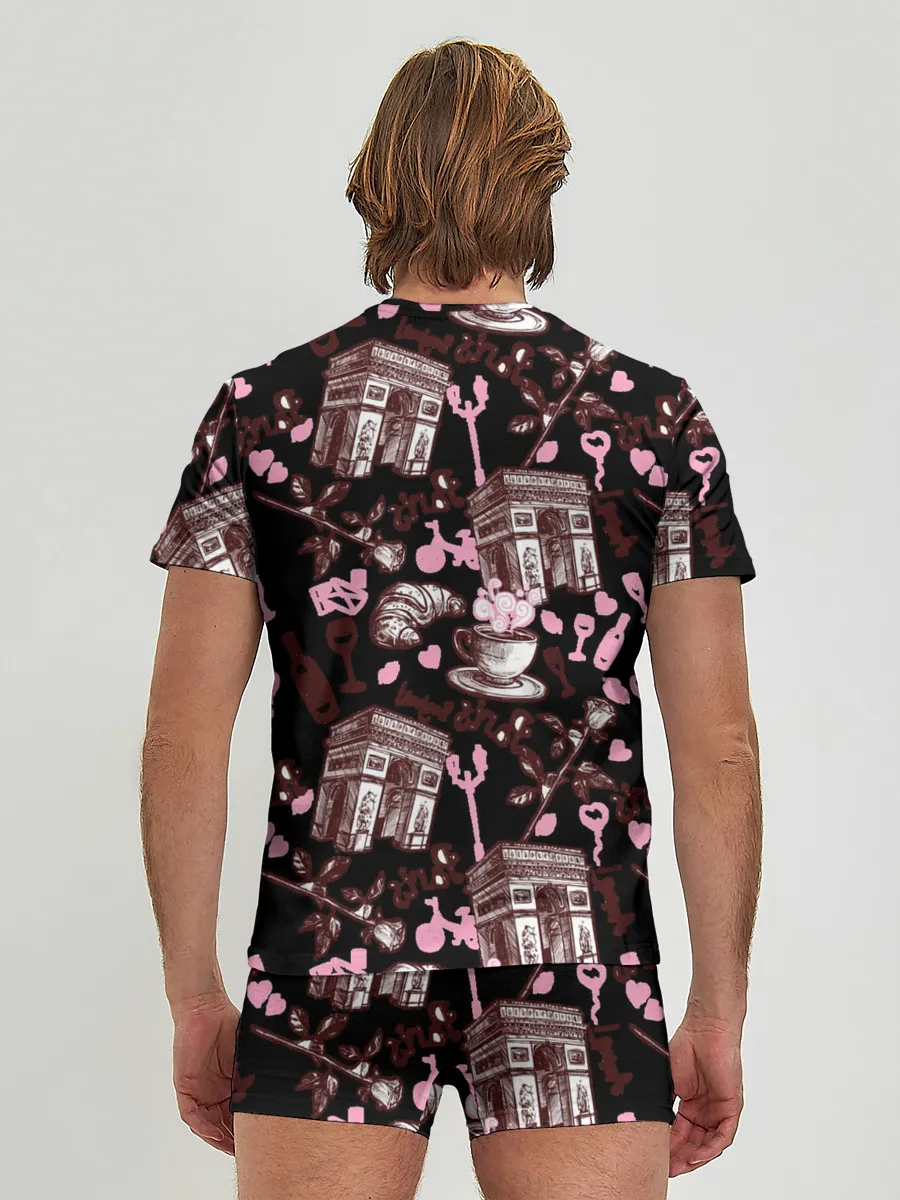 Мужские трусы с футболкой / Париж / Paris