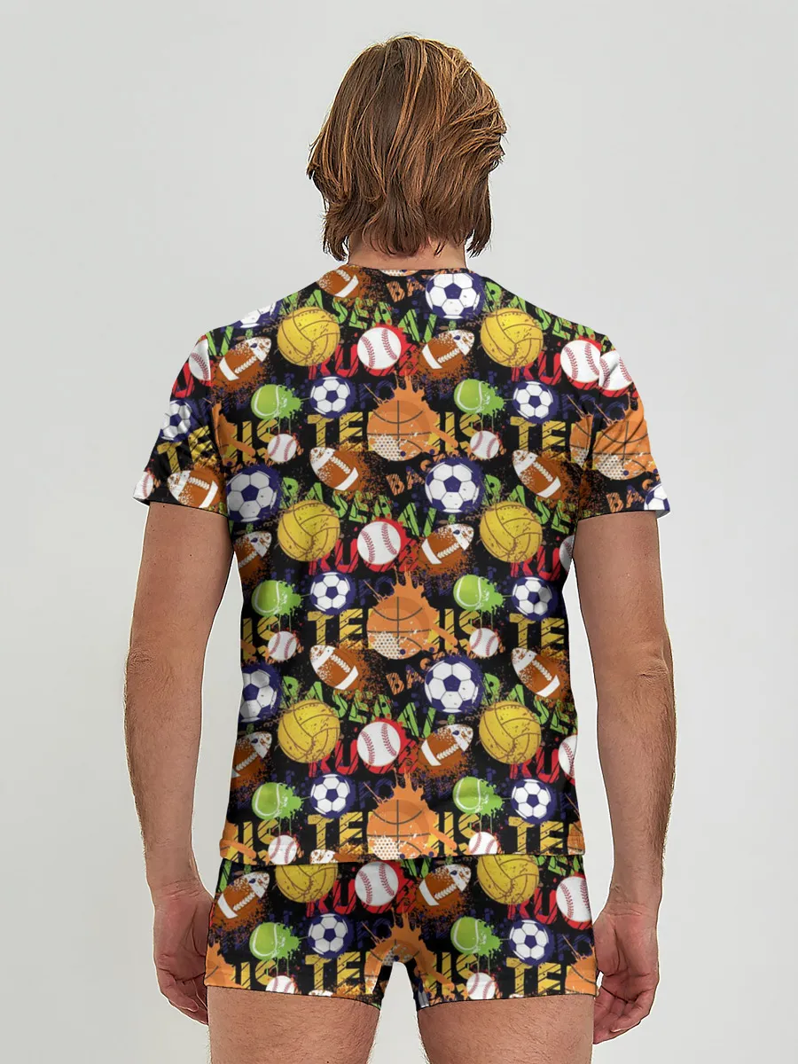 Мужские трусы с футболкой / Игра в Мяч