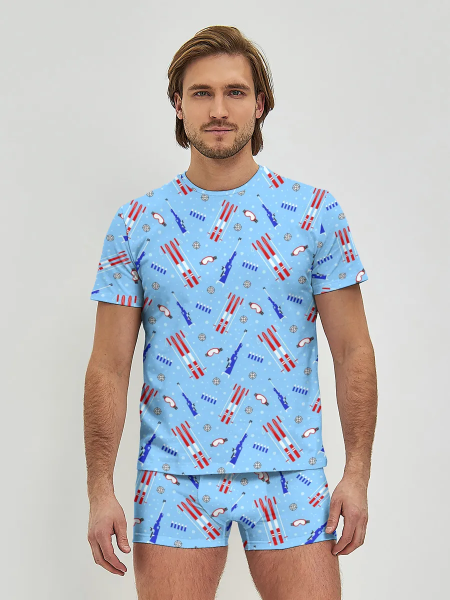 Мужские трусы с футболкой / Биатлон