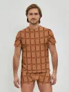 Мужские трусы с футболкой / Шоколад