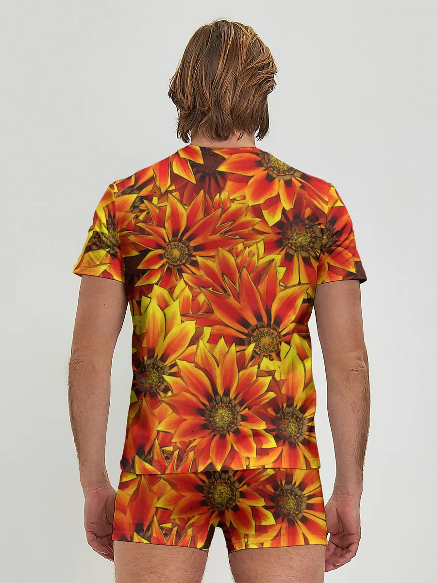 Мужские трусы с футболкой / Цветы