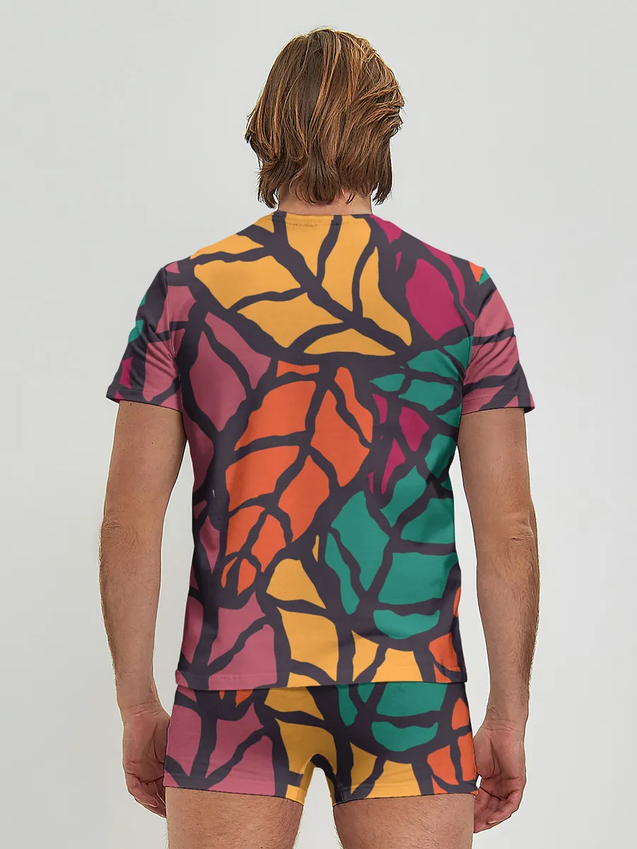 Мужские трусы с футболкой / Листья