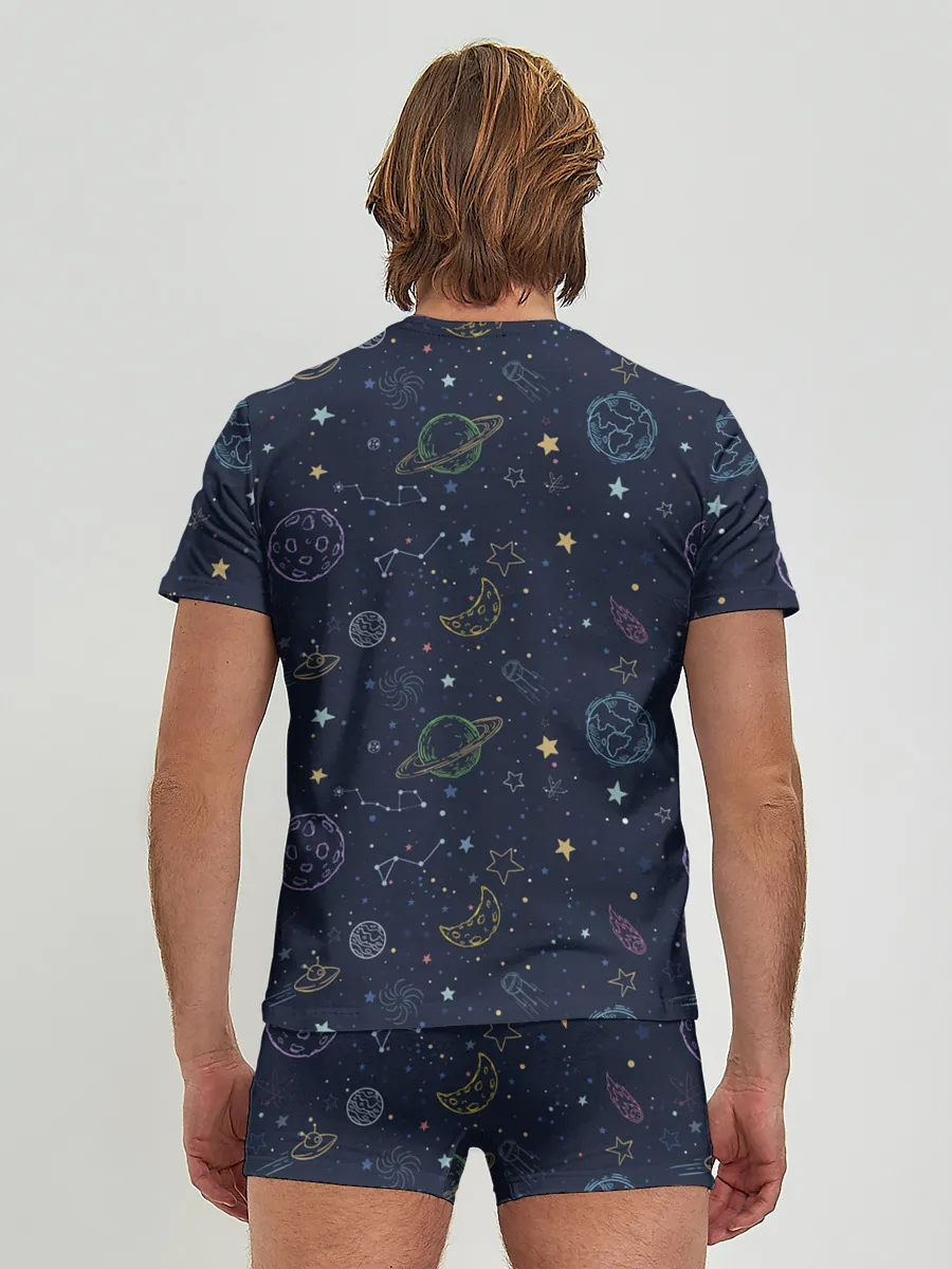 Мужские трусы с футболкой / Созвездия