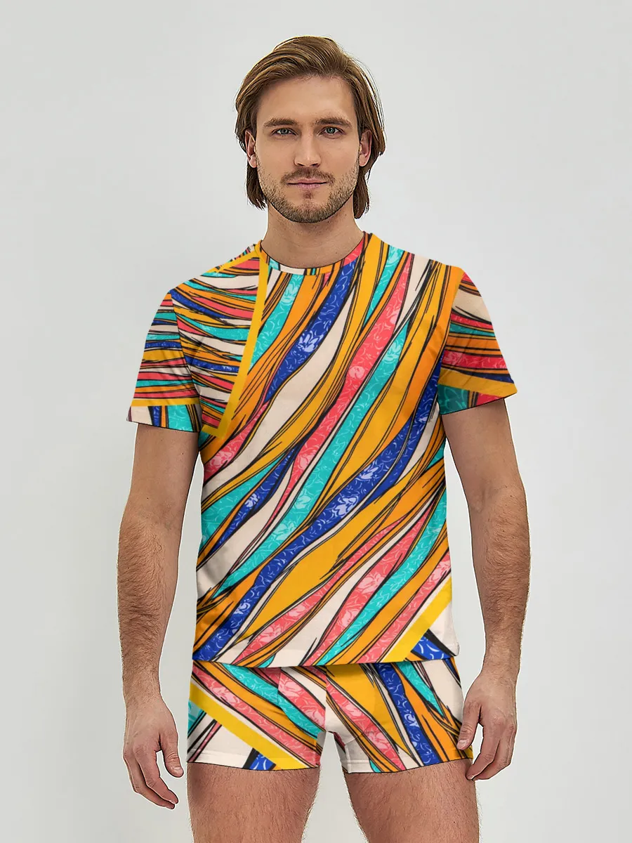 Мужские трусы с футболкой / Абстрактное течение