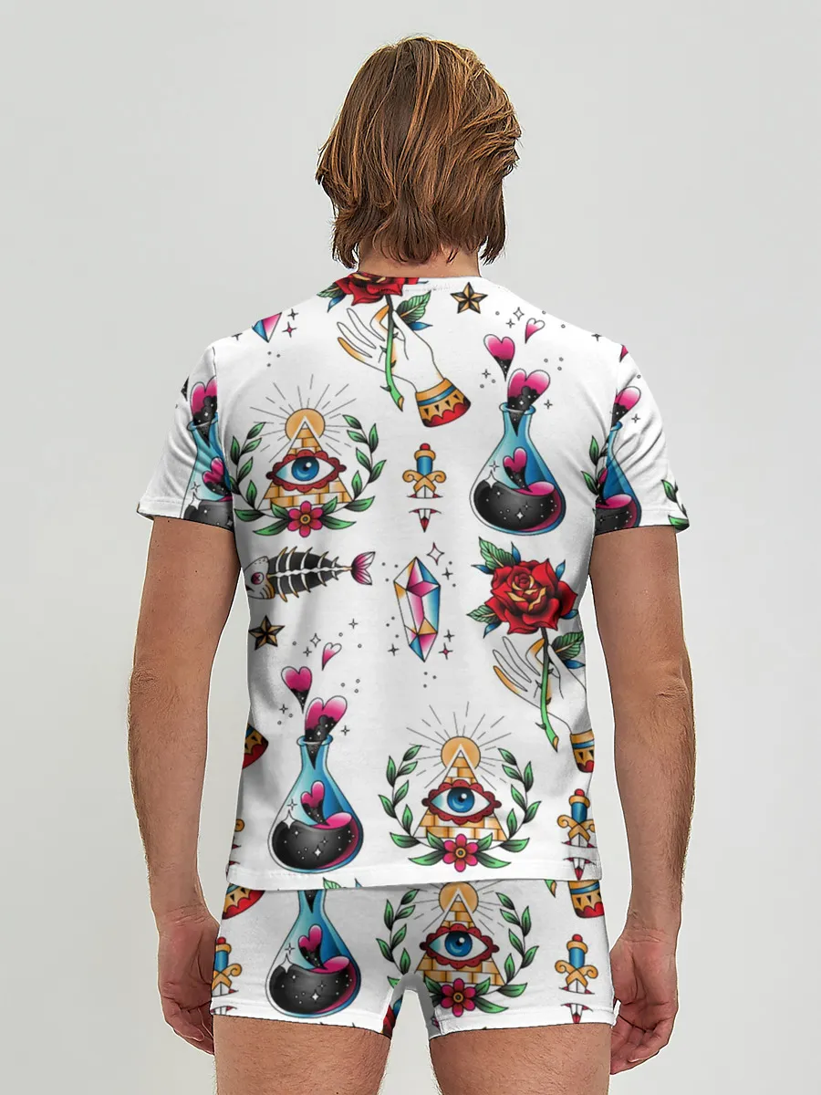 Мужские трусы с футболкой / Old school tattoo