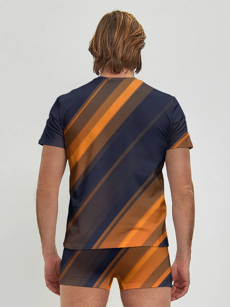 Мужские трусы с футболкой / ORANGE Black