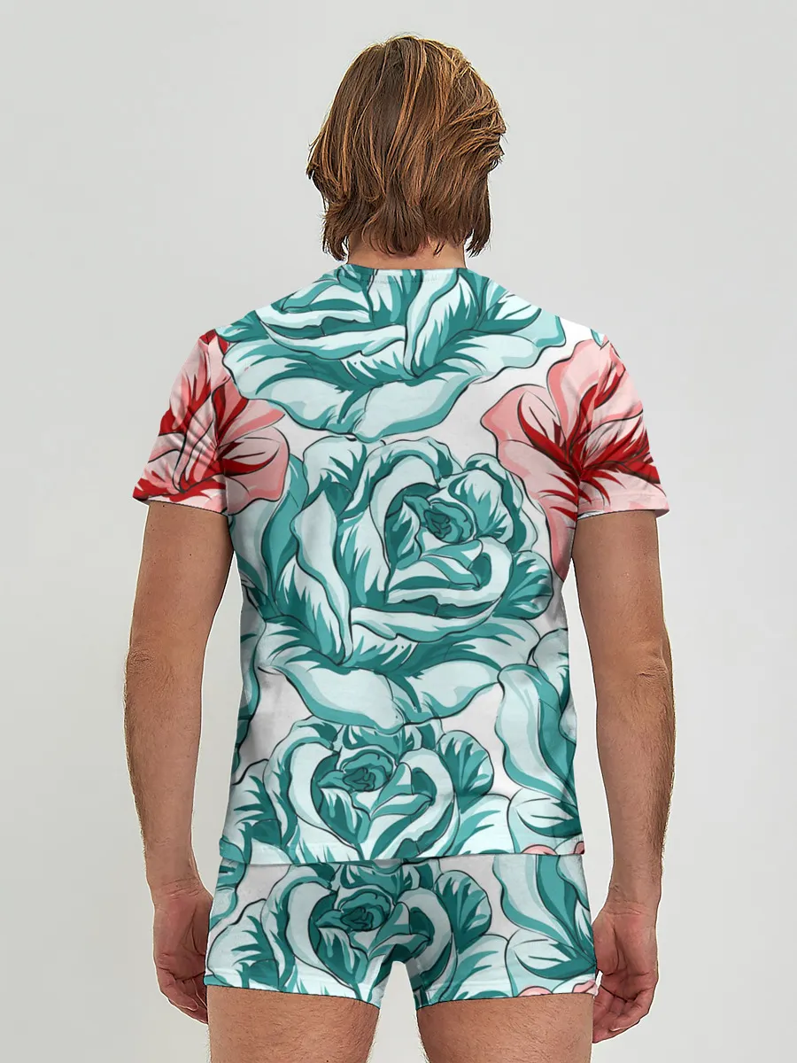 Мужские трусы с футболкой / Розы