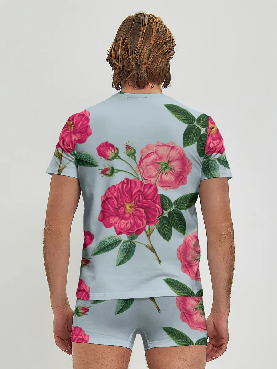 Мужские трусы с футболкой / Чайная роза