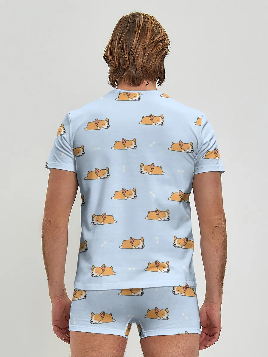 Мужские трусы с футболкой / Корги