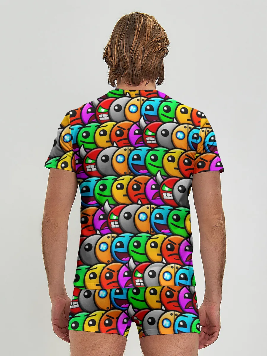 Мужские трусы с футболкой / GEOMETRY DASH