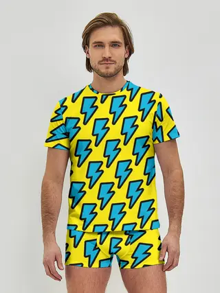 Мужские трусы с футболкой / Молнии