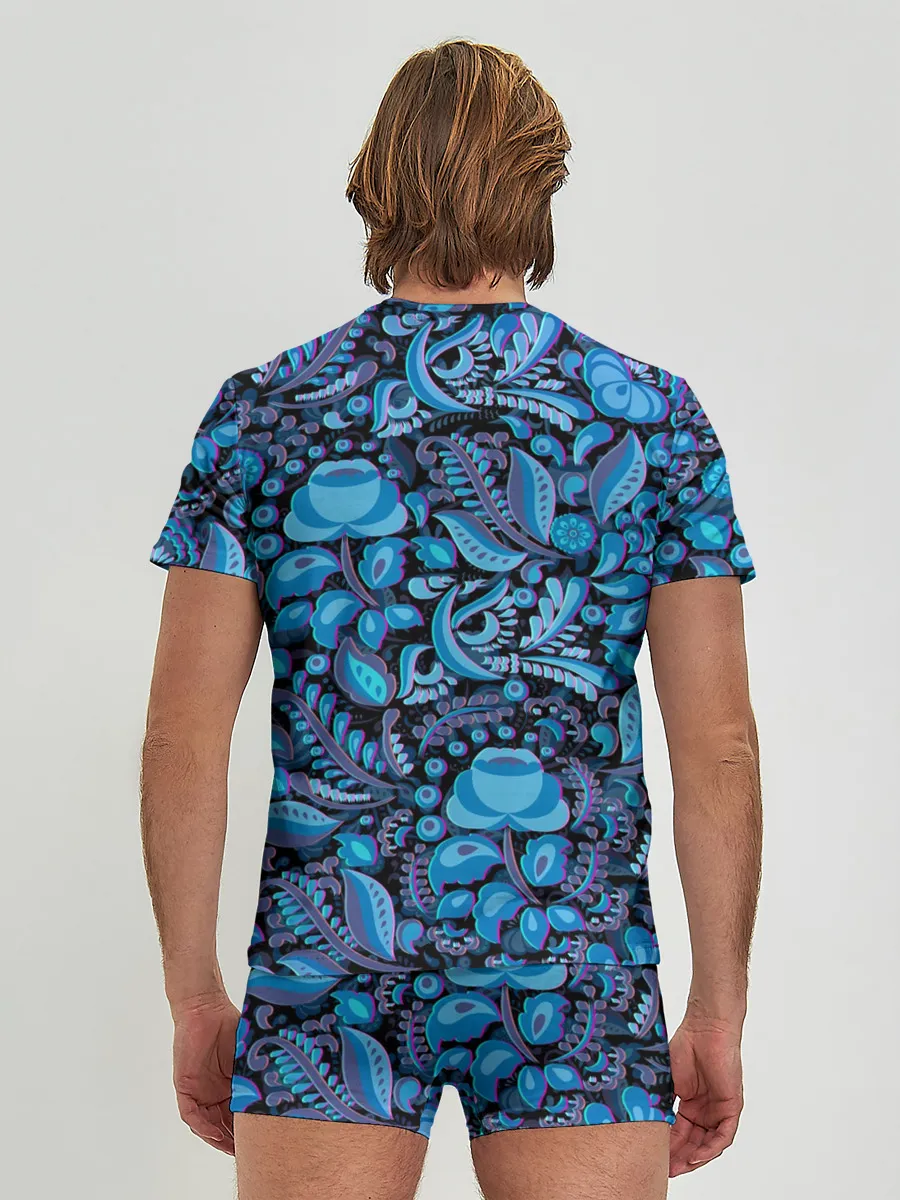 Мужские трусы с футболкой / ГЖЕЛЬ ГЛИТЧ | GG | ГГ