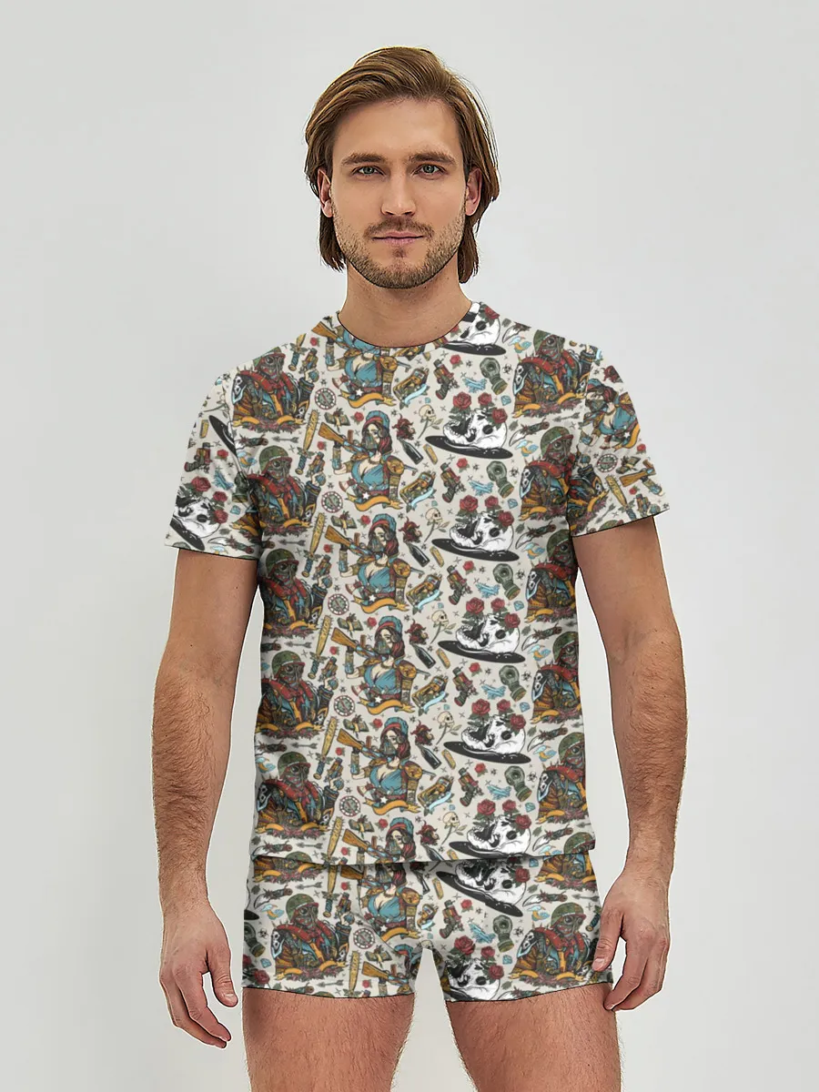 Мужские трусы с футболкой / апокалипсис / конец света