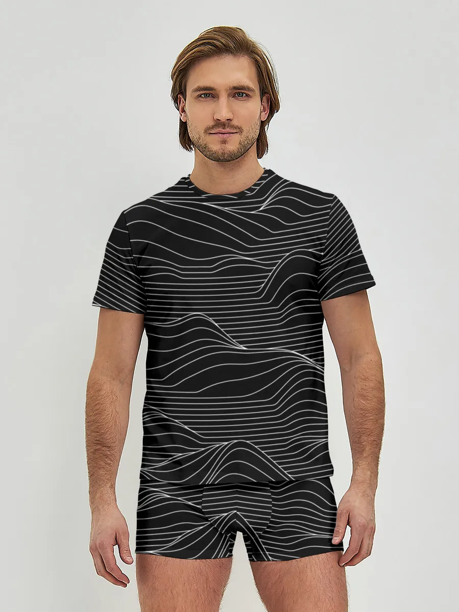 Мужские трусы с футболкой / ЛИНИИ И НИЧЕГО БОЛЬШЕ