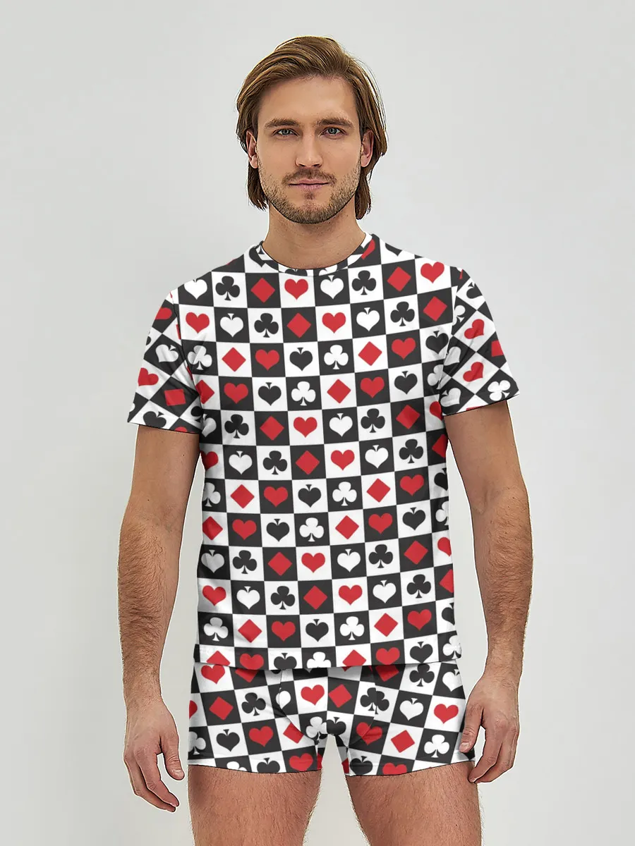 Мужские трусы с футболкой / SODA LUV | КАРТОЧНЫЕ МАСТИ