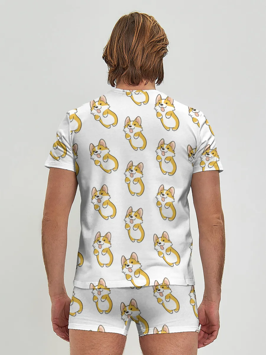 Мужские трусы с футболкой / Собаки | Корги