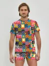 Мужские трусы с футболкой / Печворк. Мозаика.Настроение