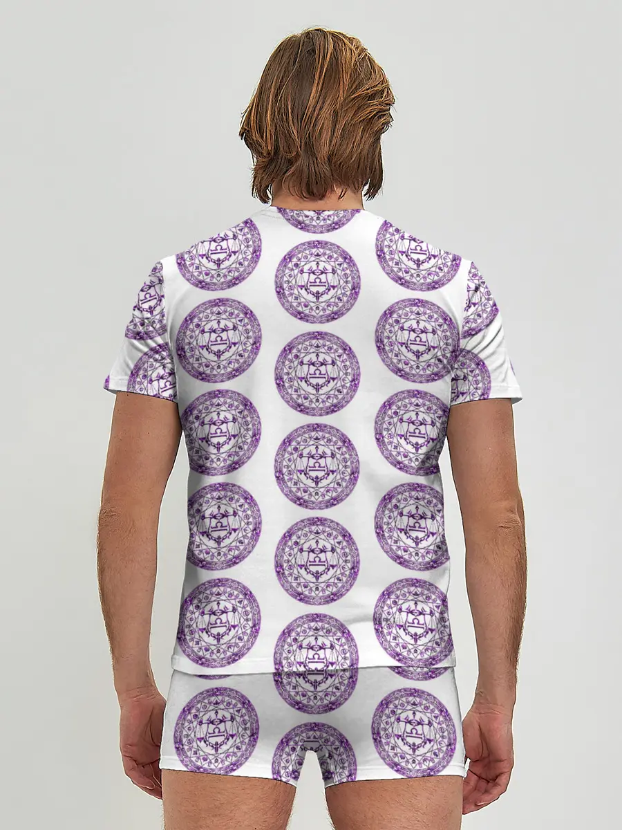 Мужские трусы с футболкой / Пентаграмма Весы