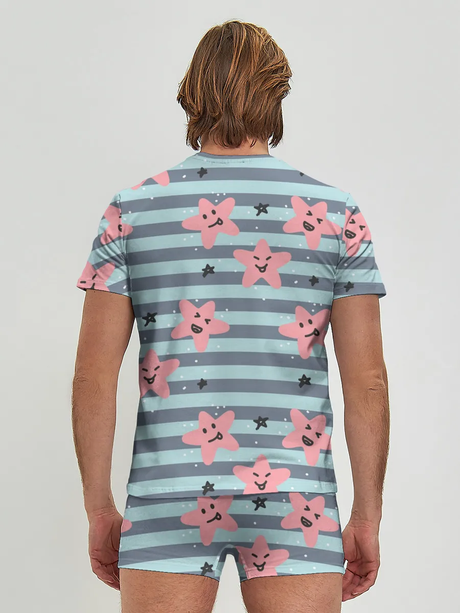 Мужские трусы с футболкой / Smiling Stars