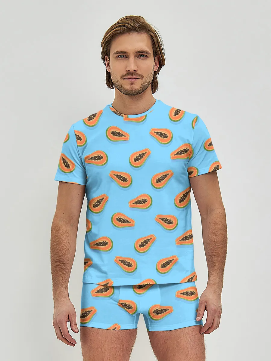 Мужские трусы с футболкой / Папайа паттерн