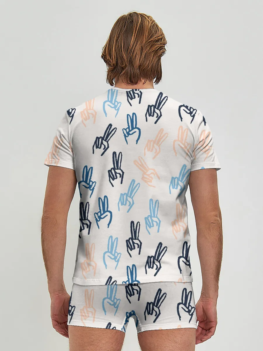 Мужские трусы с футболкой / Знаки победы