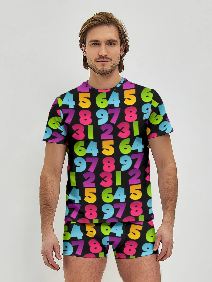 Мужские трусы с футболкой / цифры