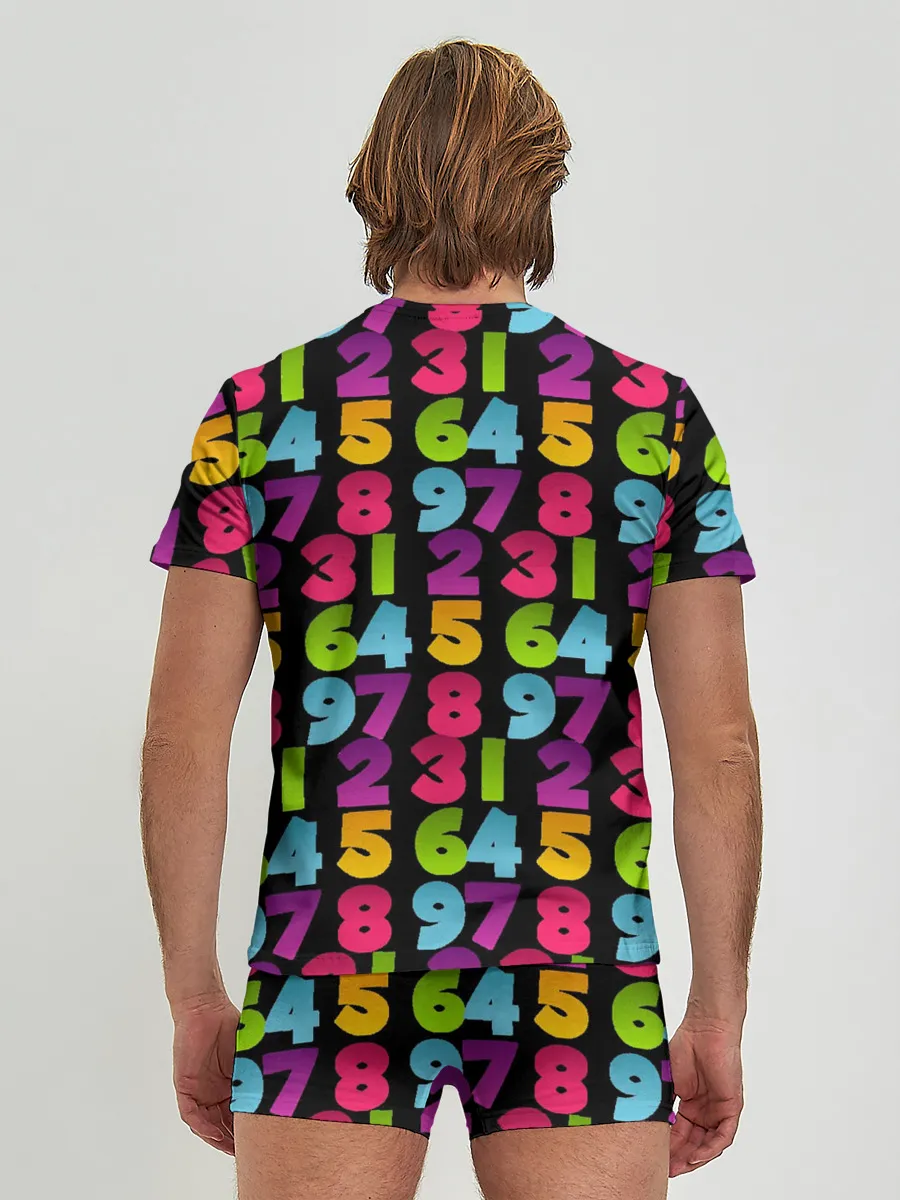 Мужские трусы с футболкой / цифры