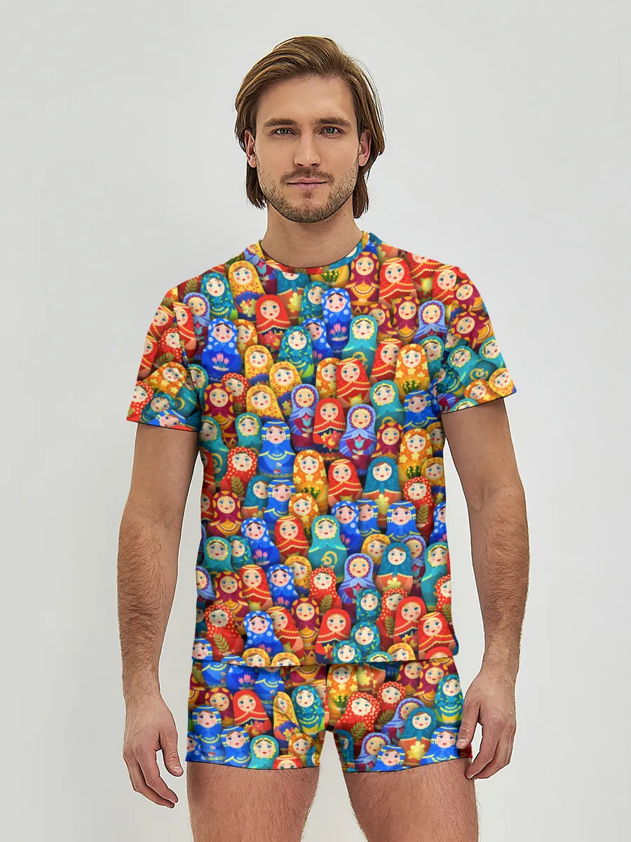 Мужские трусы с футболкой / Матрёшки