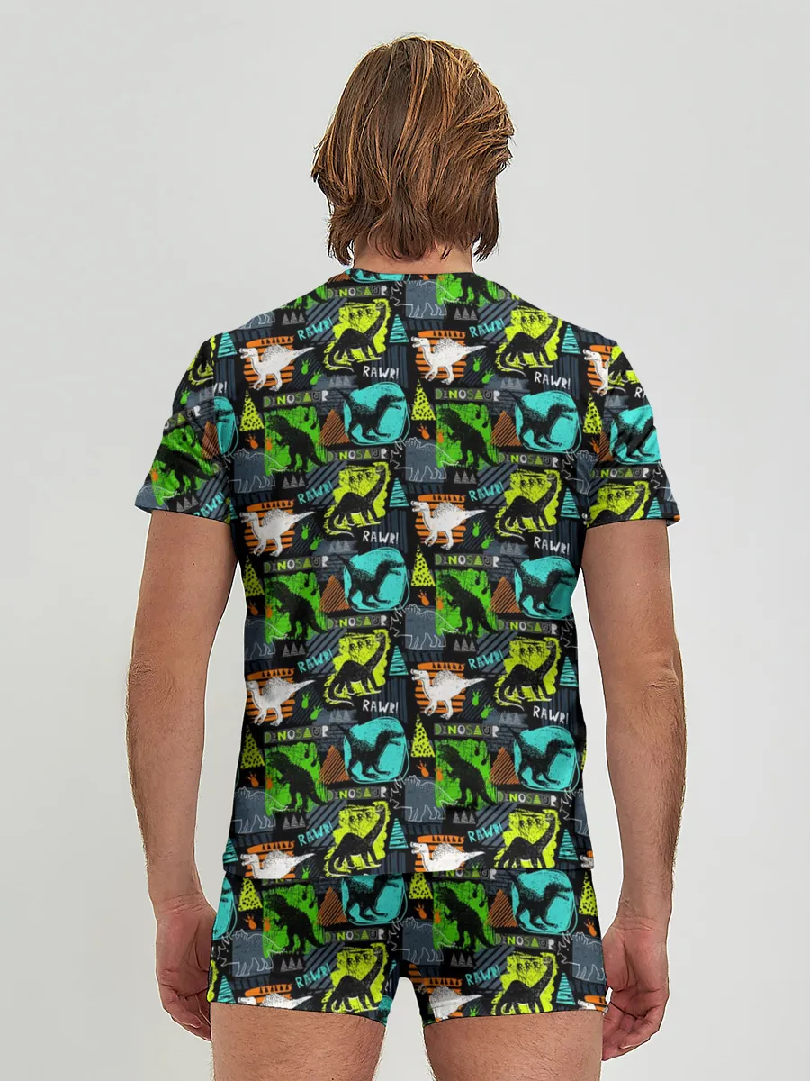 Мужские трусы с футболкой / Dinosaurs