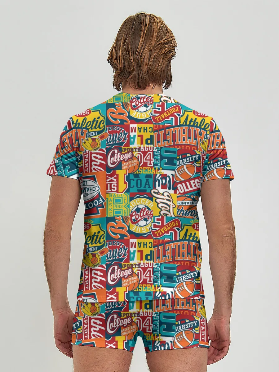 Мужские трусы с футболкой / Спортсмен