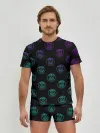 Мужские трусы с футболкой / PSG NEON | ПСЖ НЕОН