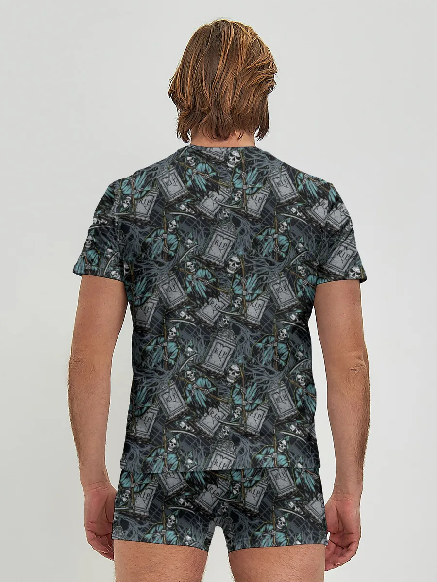 Мужские трусы с футболкой / Смерть с Косой