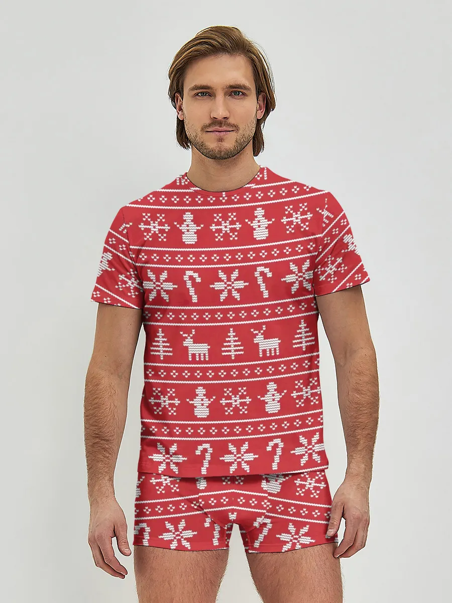 Мужские трусы с футболкой / Новогодний атрибуты